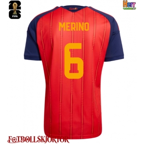 Spanien Mikel Merino #6 Hemmatröja VM 2026 Kortärmad